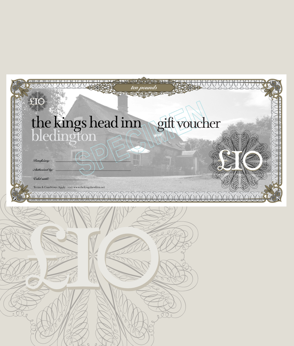 The King's Head Inn £10 Gift Voucher